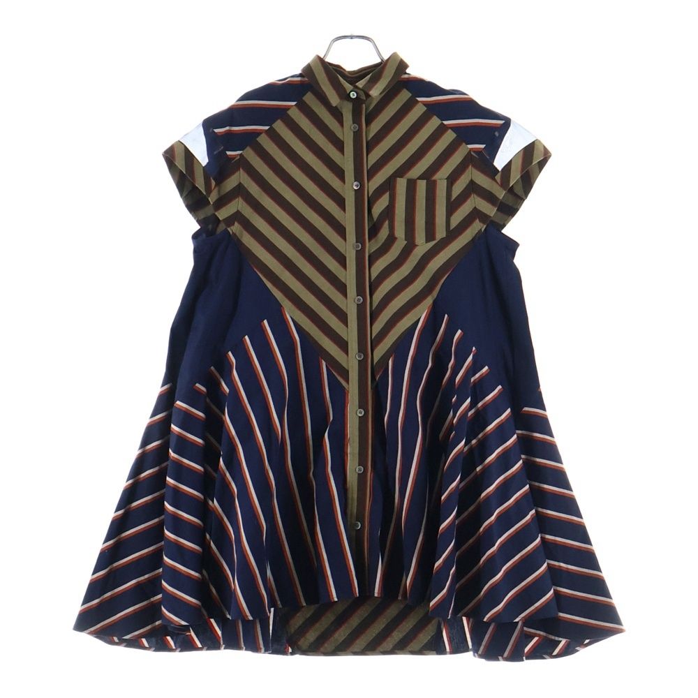 Sacai (サカイ) 18SS クレイジーパターン チェック柄 メッシュ切り替え