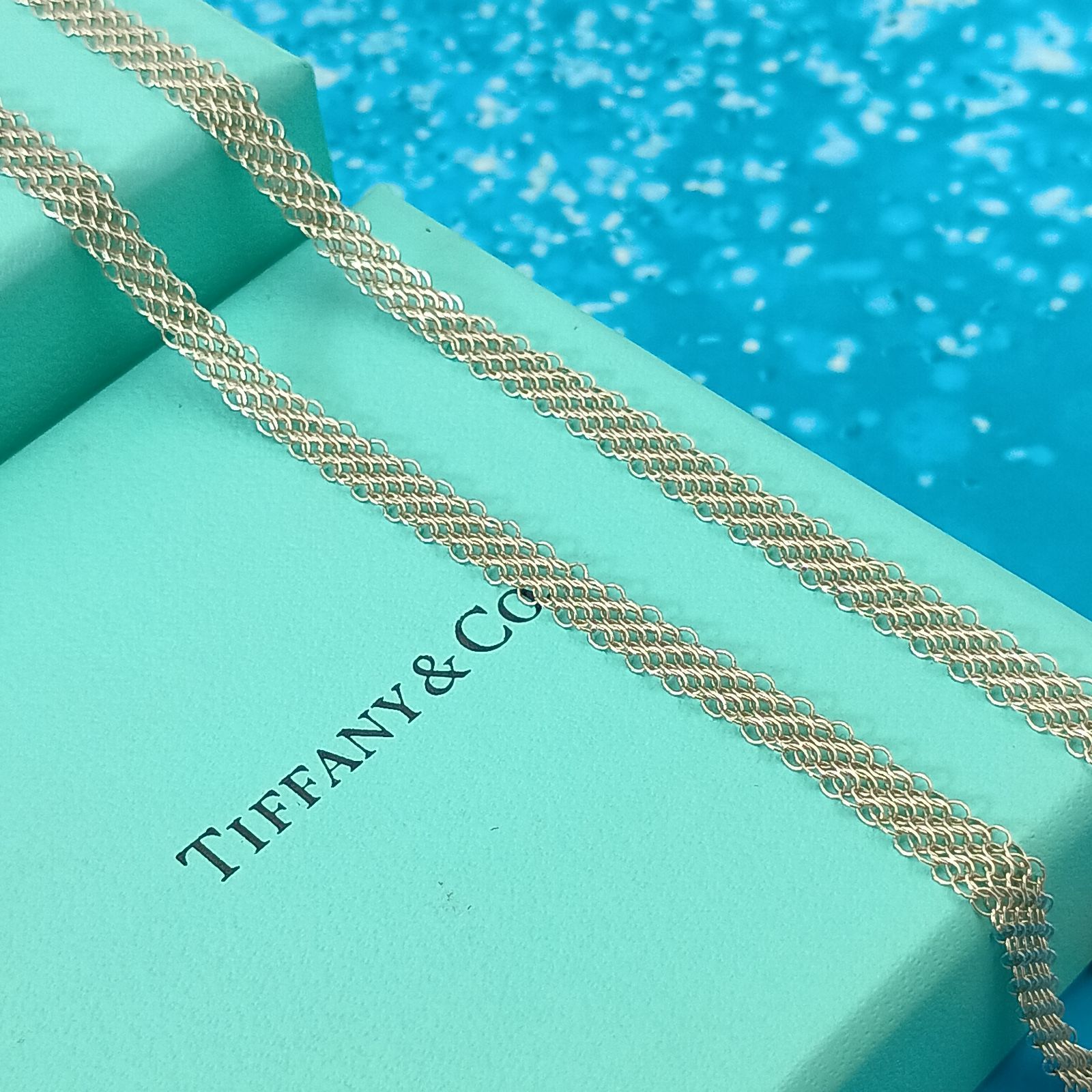 TIFFANY&Co. ティファニー サマセット ロング ネックレス メッシュ 
