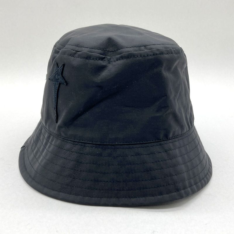 champion Rick owens チャンピオン リックオウエンス ロゴモチーフバケットハット CHNY 帽子 ナイロン 刺繍 カジュアル メンズ サイズLXL ブラック 服飾 B 15102