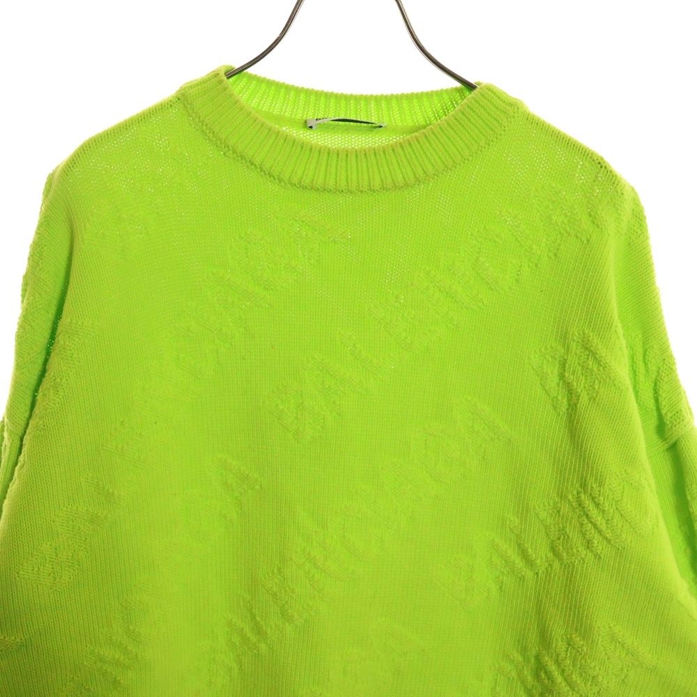 BALENCIAGA (バレンシアガ) Logo Jacquard Sweater クルーネックニット