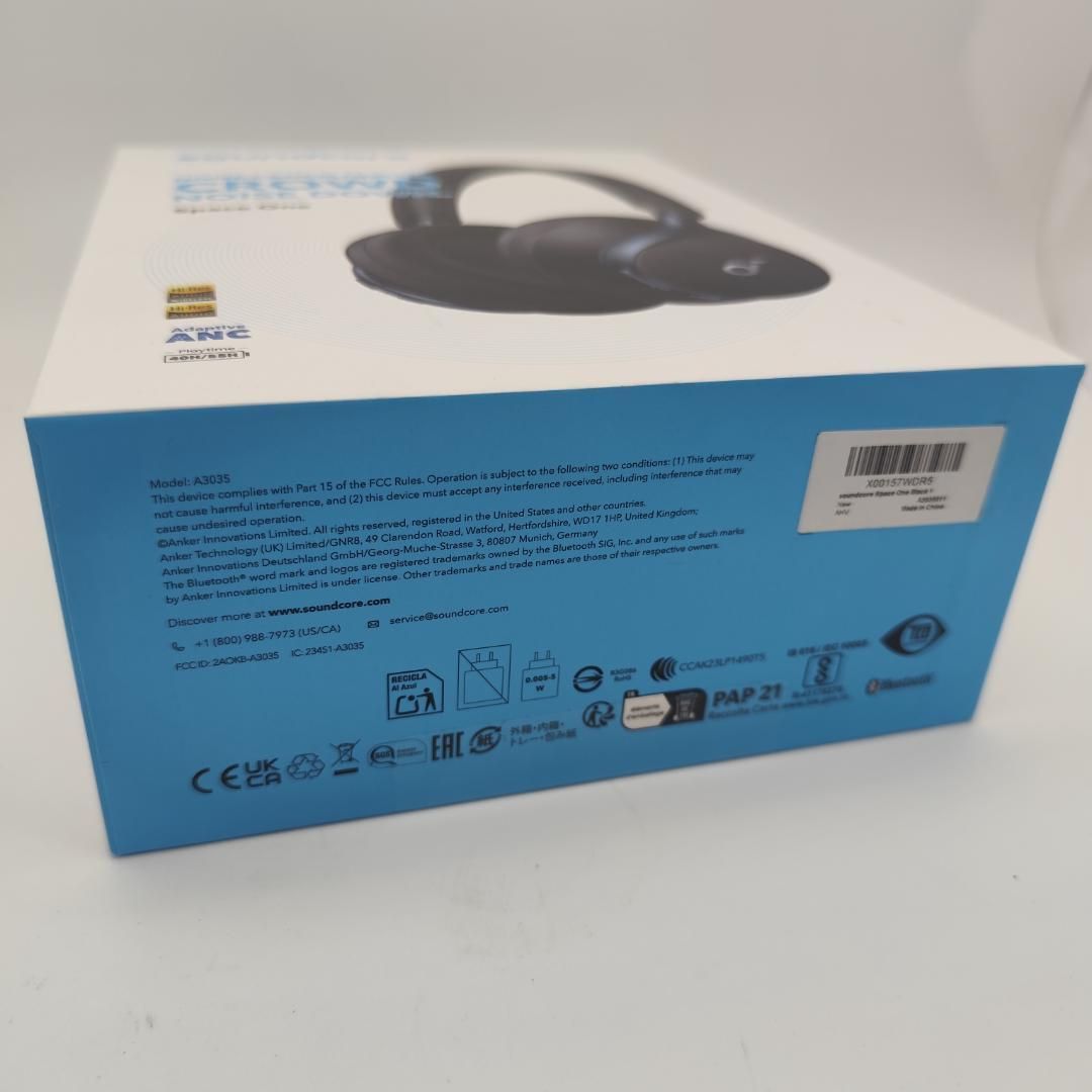 Anker Soundcore Space One Bluetooth 5 3 ワイヤレスヘッドホン ウルトラノイズキャンセリング2 0 最大55時間音楽再生 マイク内蔵 ブラック