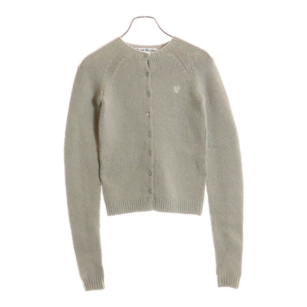 Acne Studios アクネ ストゥディオズ フロント刺繍入り ボタンアップ カーディガン FN-WN-KNIT000858 グレー