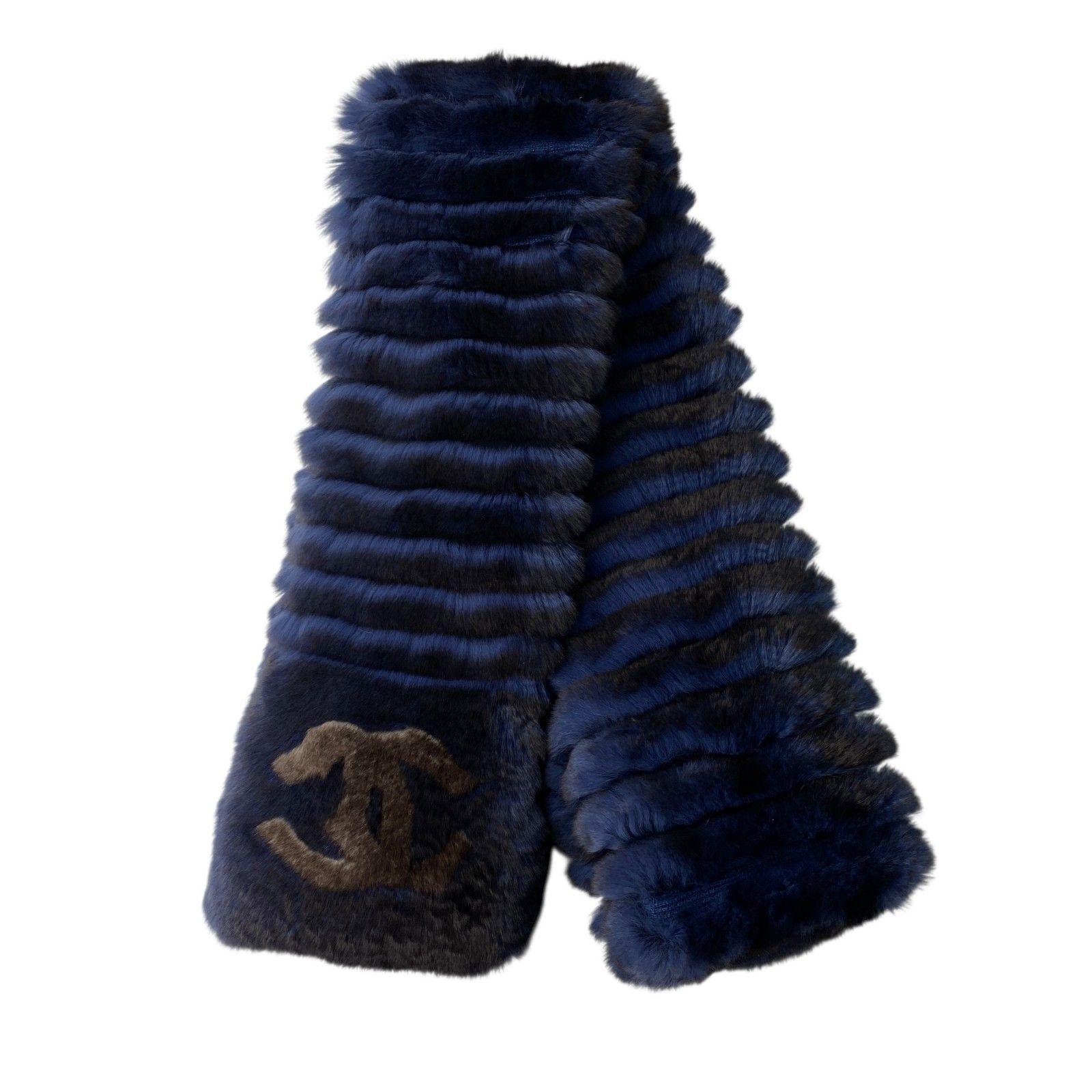 美品 シャネル CHANEL レディース ココマーク オリラグ マフラー