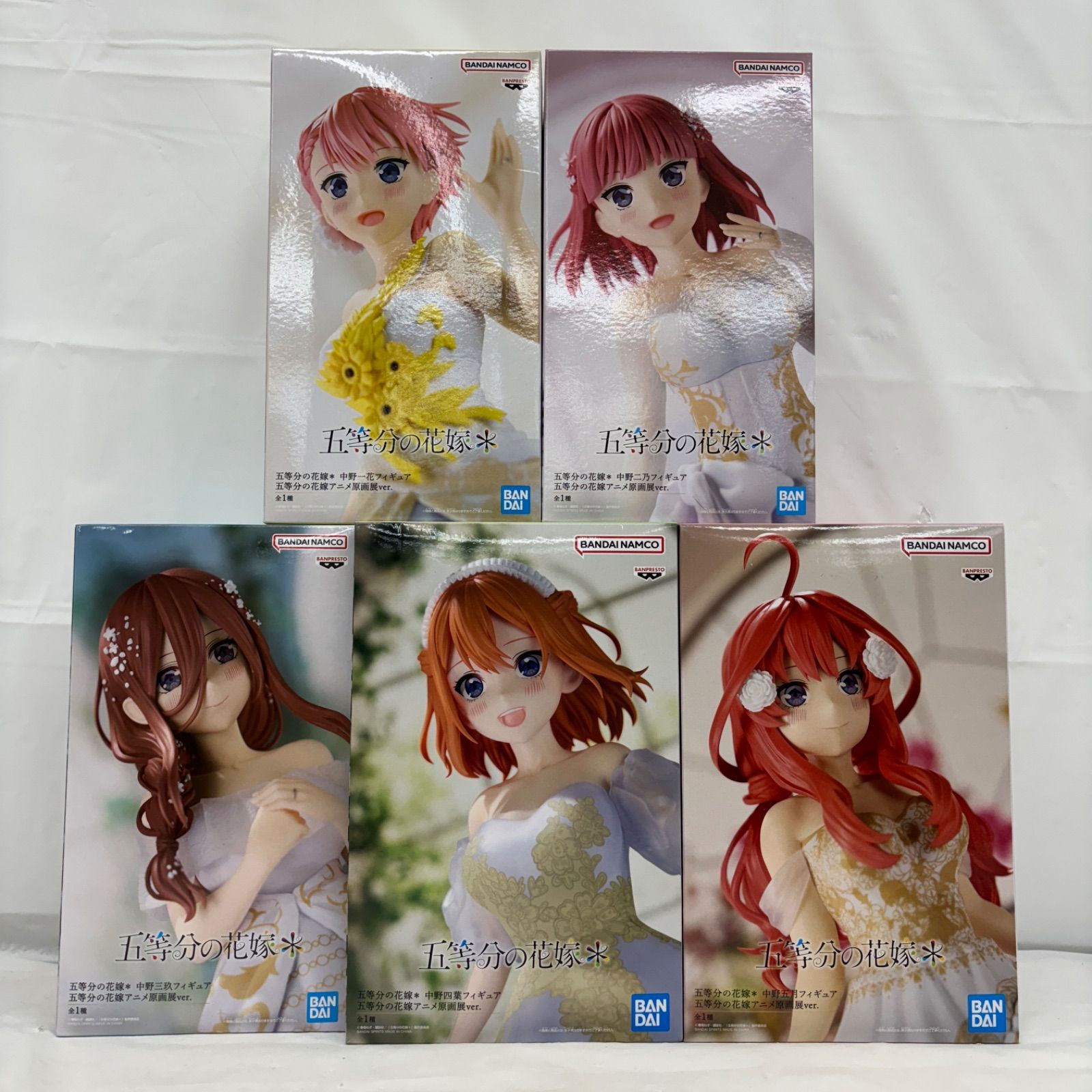 未開封 五等分の花嫁 アニメ原画展ver. フィギュア 5個セット LFQ103