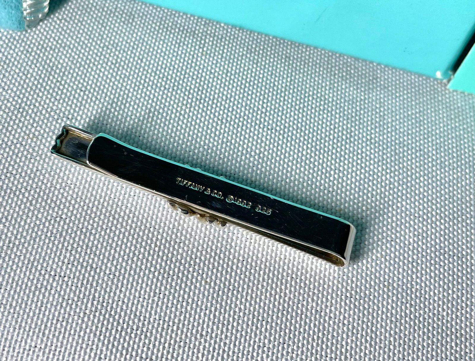 美品 Tiffany ティファニー シグネチャークロス ストライプライン