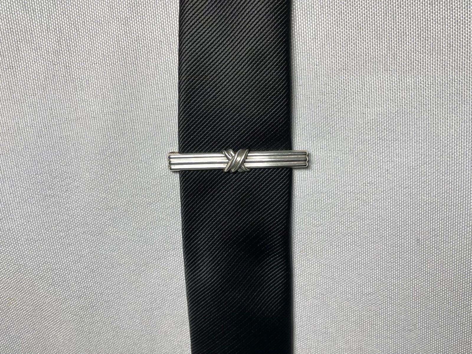 美品 Tiffany ティファニー シグネチャークロス ストライプライン