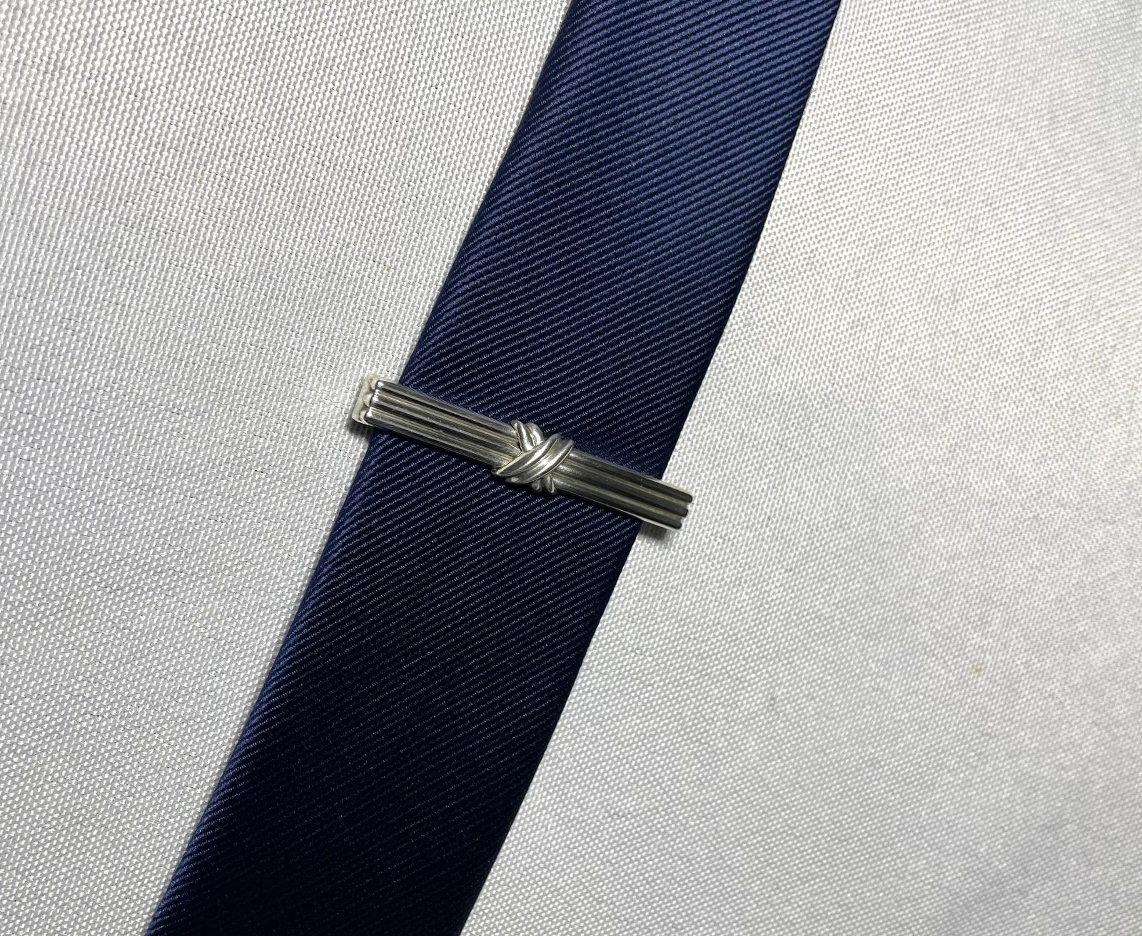 美品 Tiffany ティファニー シグネチャークロス ストライプライン