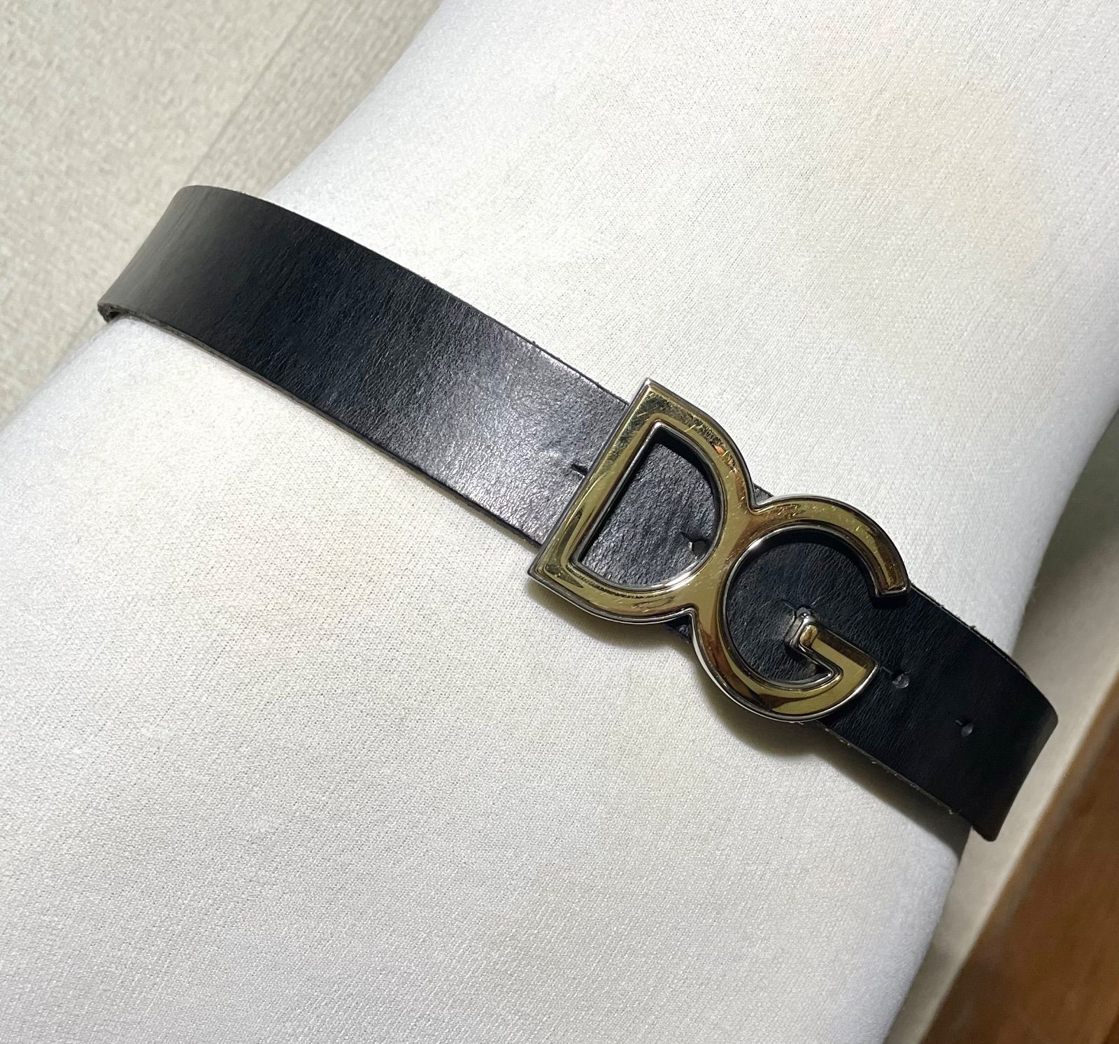 DOLCE&GABBANA ドルチェ&ガッバーナ DGロゴ ゴールド&シルバーバックル