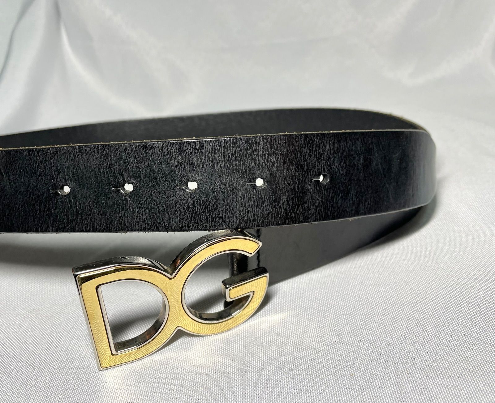 DOLCE&GABBANA ドルチェ&ガッバーナ DGロゴ ゴールド&シルバーバックル