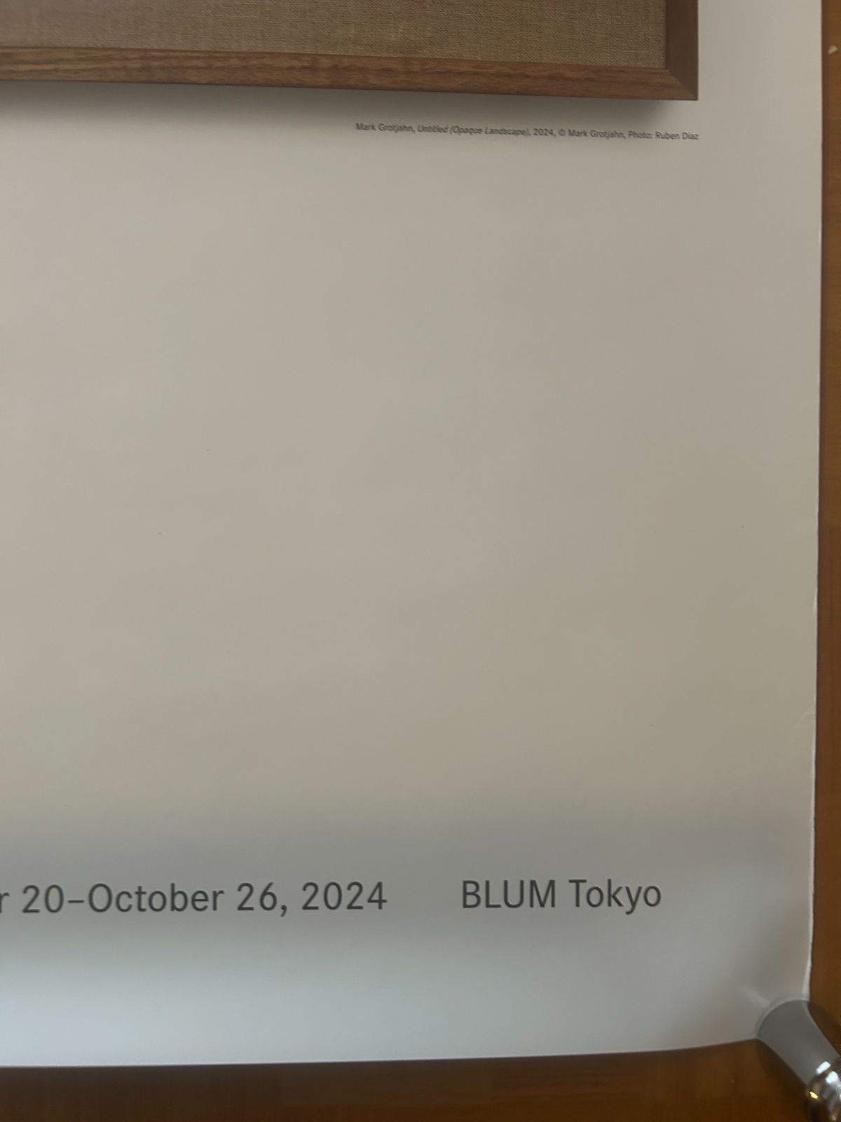 Mark Grotjahn マーク・グロッチャン / 2024年 展覧会 オリジナル
