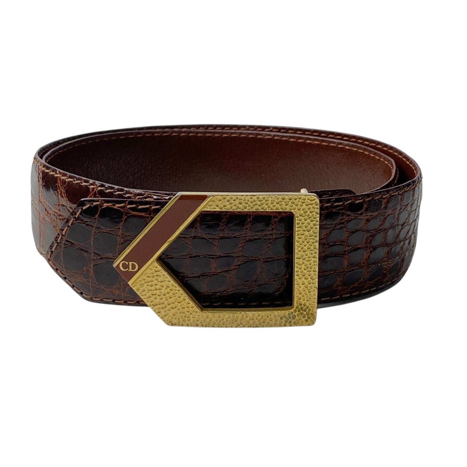 【希少】Christian Dior レディース ベルト ヴィンテージ 美品 ディオール DIOR レディース ベルト クロコ ビンテージ - メルカリ