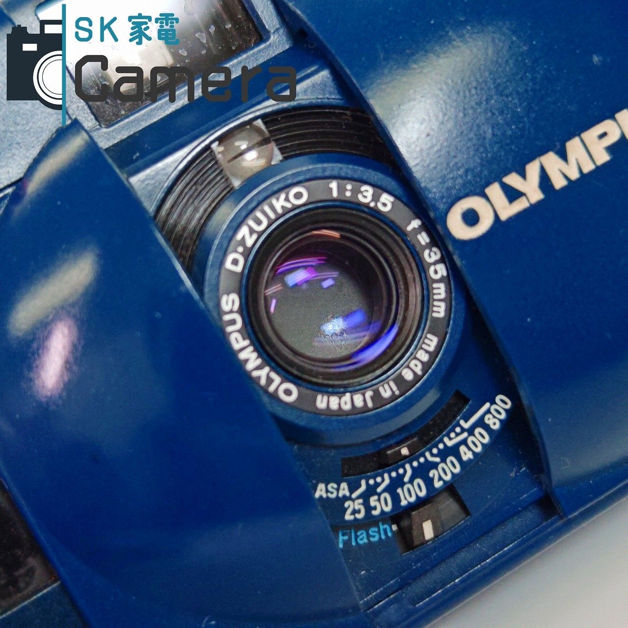 中古】 OLYMPUS XA2 D.ZUIKO 35mm F3.5 A11 ストロボ付 ブルー