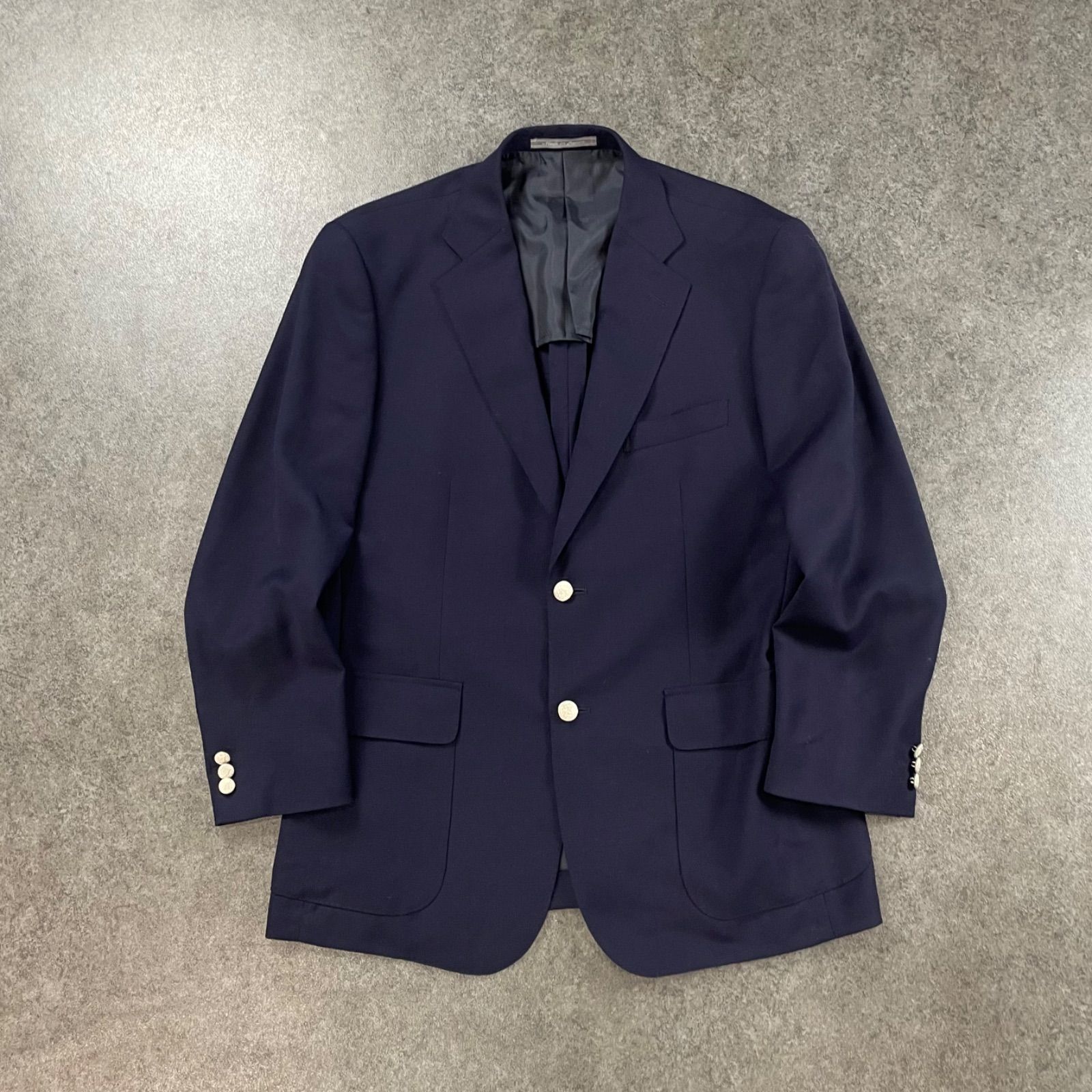 極美品 ケント イン トラディション 紺ブレ 銀ボタン テーラードジャケット M 日本製 Kent IN TRADITION Tailored Jacket Wool ケント テーラード