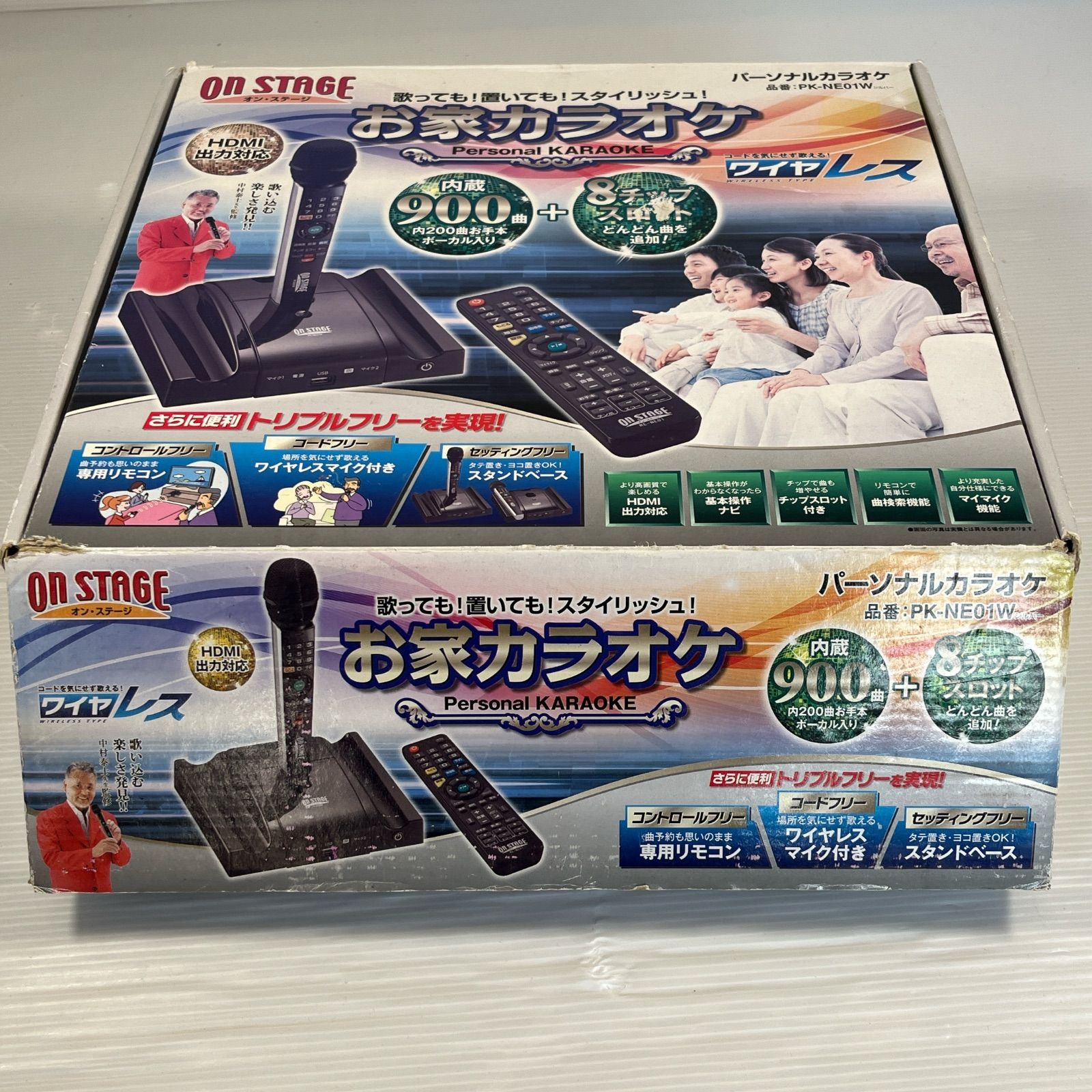 ON STAGE パーソナルカラオケ PK-NE01W / 家庭用カラオケ / ワイヤレス