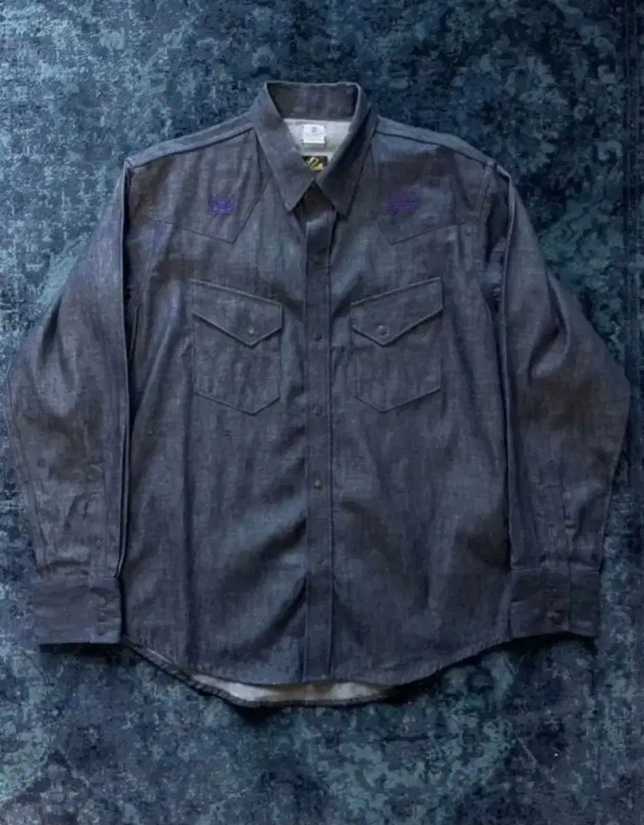 ニードルズXラングラー ウェスタン Indigo シャツ