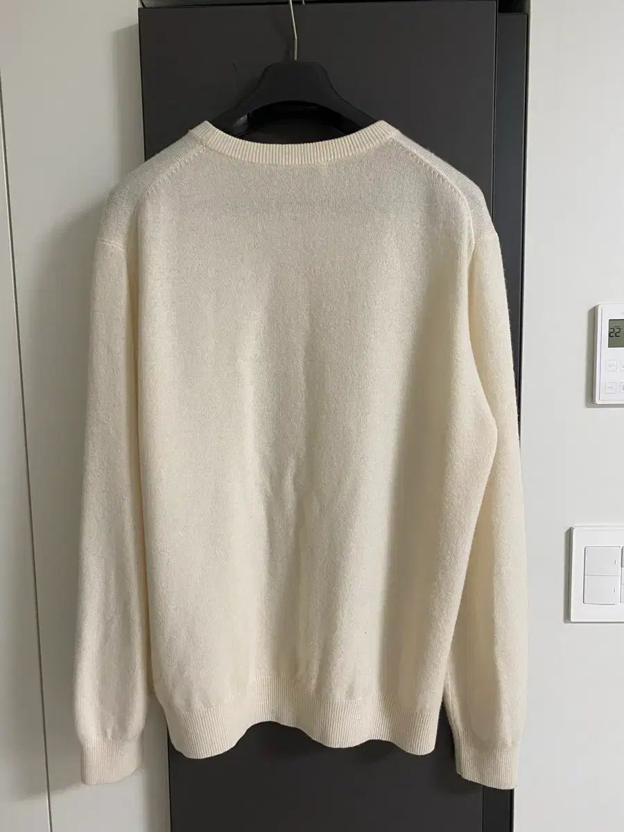 J RIUMのアイボリー カシミアブレンド ラウンドネック ニット xl