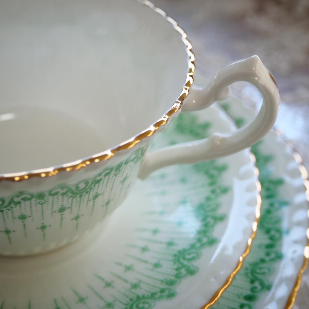 美品】英国アンティーク サミュエルラドフォード 1880年頃 トリオ1客