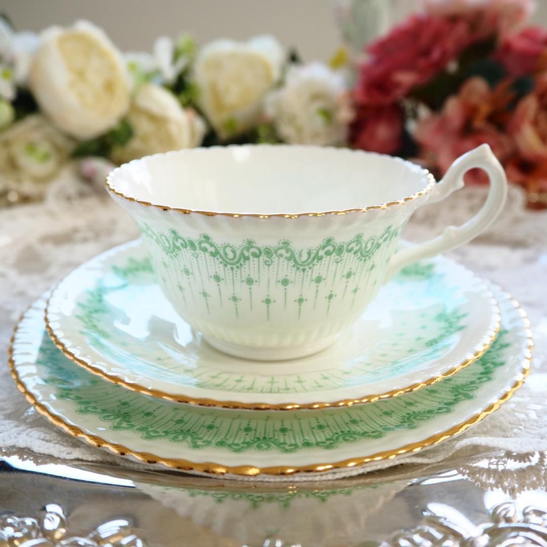 美品】英国アンティーク サミュエルラドフォード 1880年頃 トリオ1客