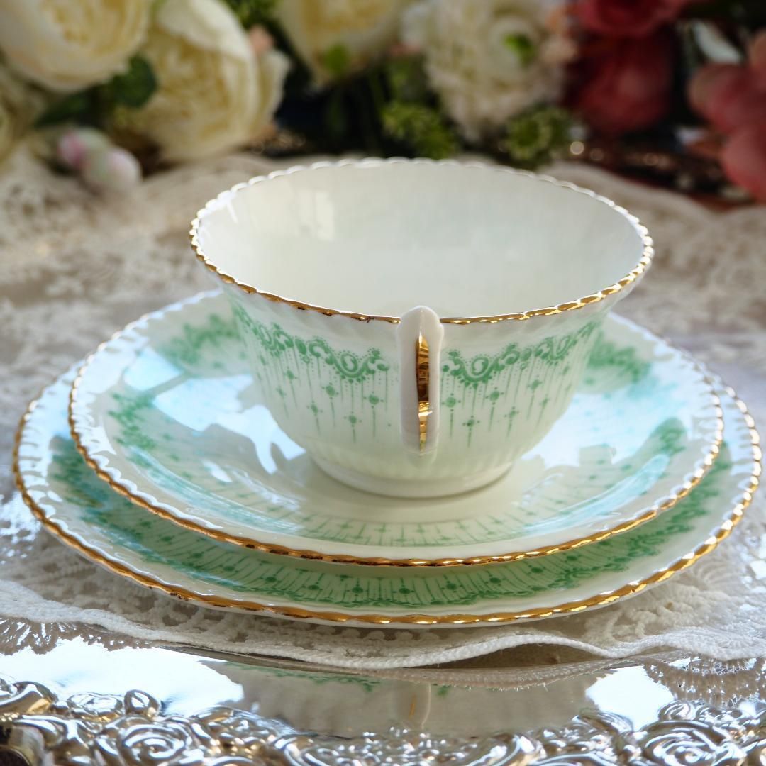 美品】英国アンティーク サミュエルラドフォード 1880年頃 トリオ1客