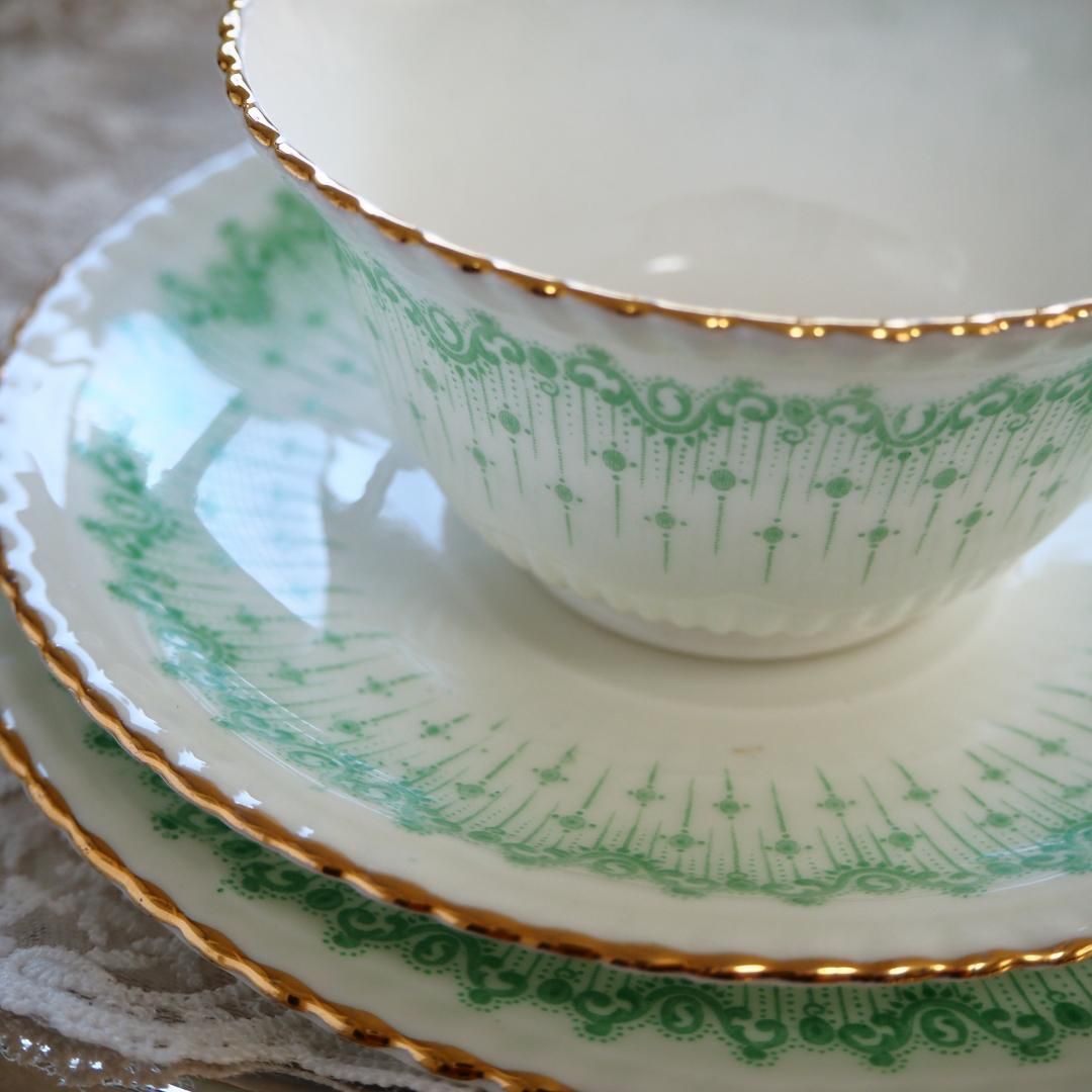 美品】英国アンティーク サミュエルラドフォード 1880年頃 トリオ1客