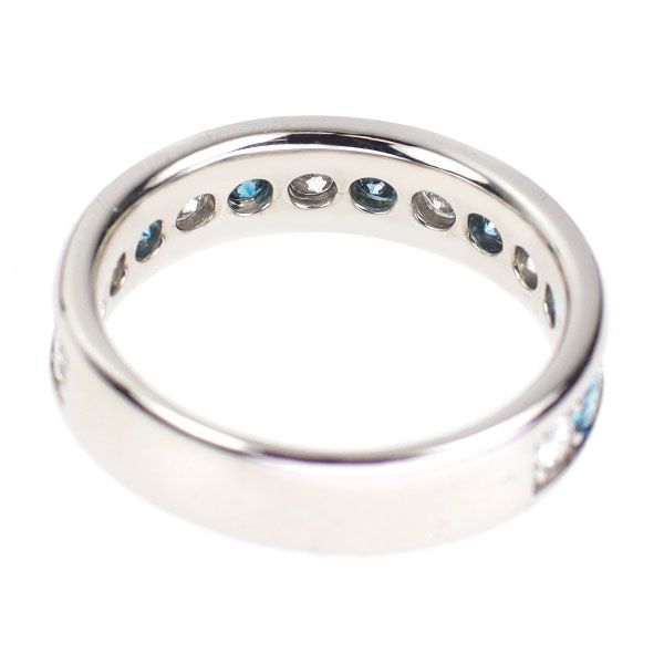 Pt900 カラーレス/トリートブルー ダイヤモンド リング 1.08ct - メルカリ