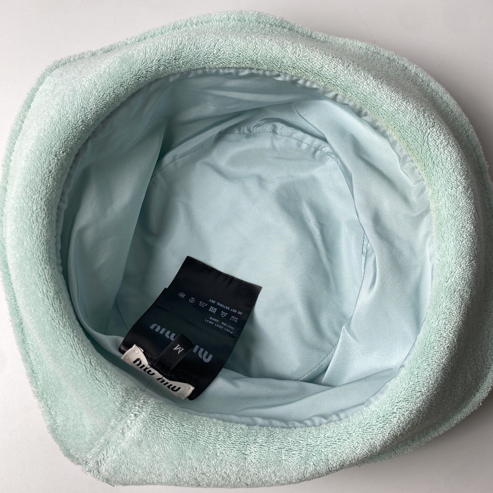 美品 ミュウミュウ MIUMIU レディース ロゴ バケハ M バケットハット