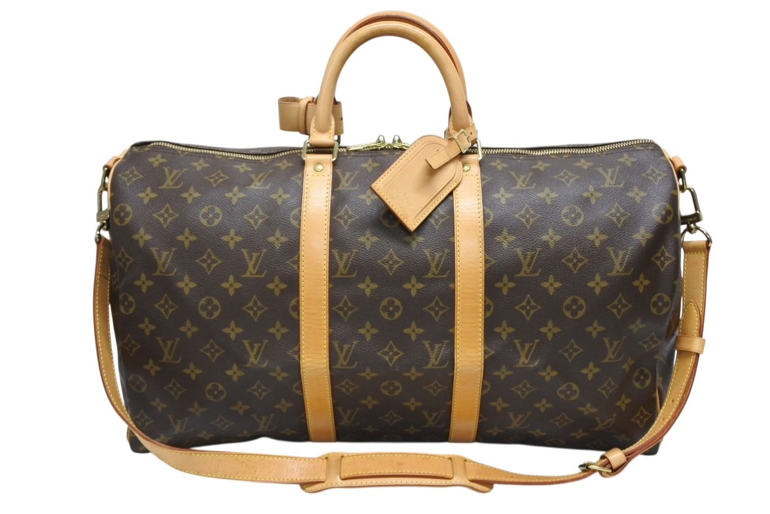 LOUIS VUITTON ルイヴィトン キーポル バンドリエール50 ボストンバッグ M 41416 モノグラム PVC レザー 4 b 009654