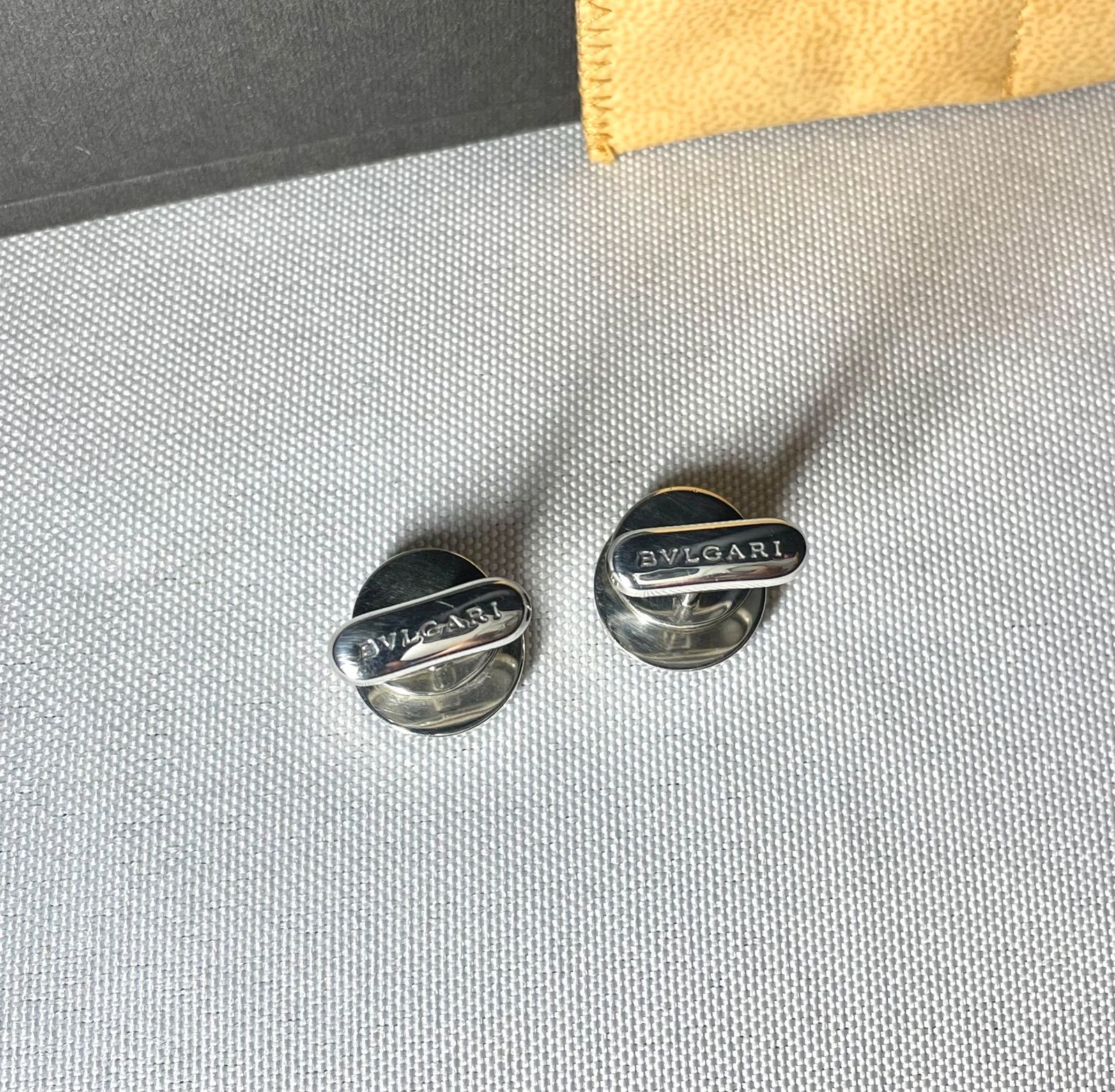 美品 BVLGARI ブルガリ B-ZERO ロゴ ブラックオニキス & スターリング