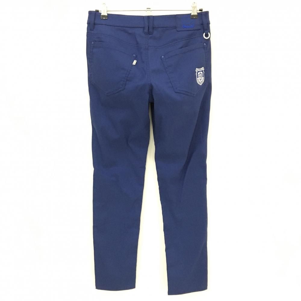 美品】パーリーゲイツ パンツ ネイビーブルー ストレッチ ニコちゃん