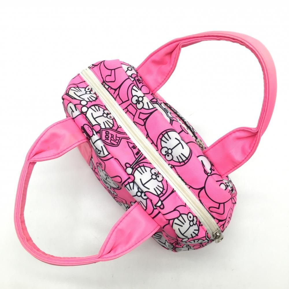 ジャックバニー×ドラえもん カートバッグ ピンク×白 うさ耳ドラえもん