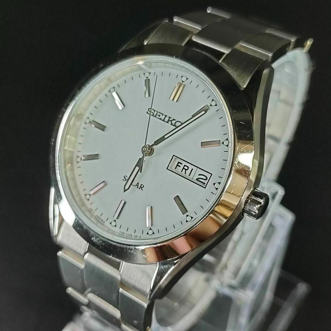 723-7 美品 SEIKO セイコー spirit スピリット V158 ホワイト シルバー