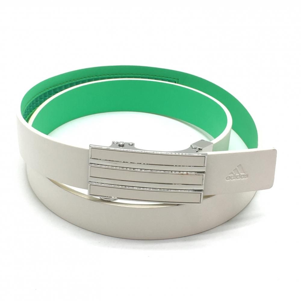 アディダス ベルト 白 スリーストライプ メンズ  ゴルフウェア adidas