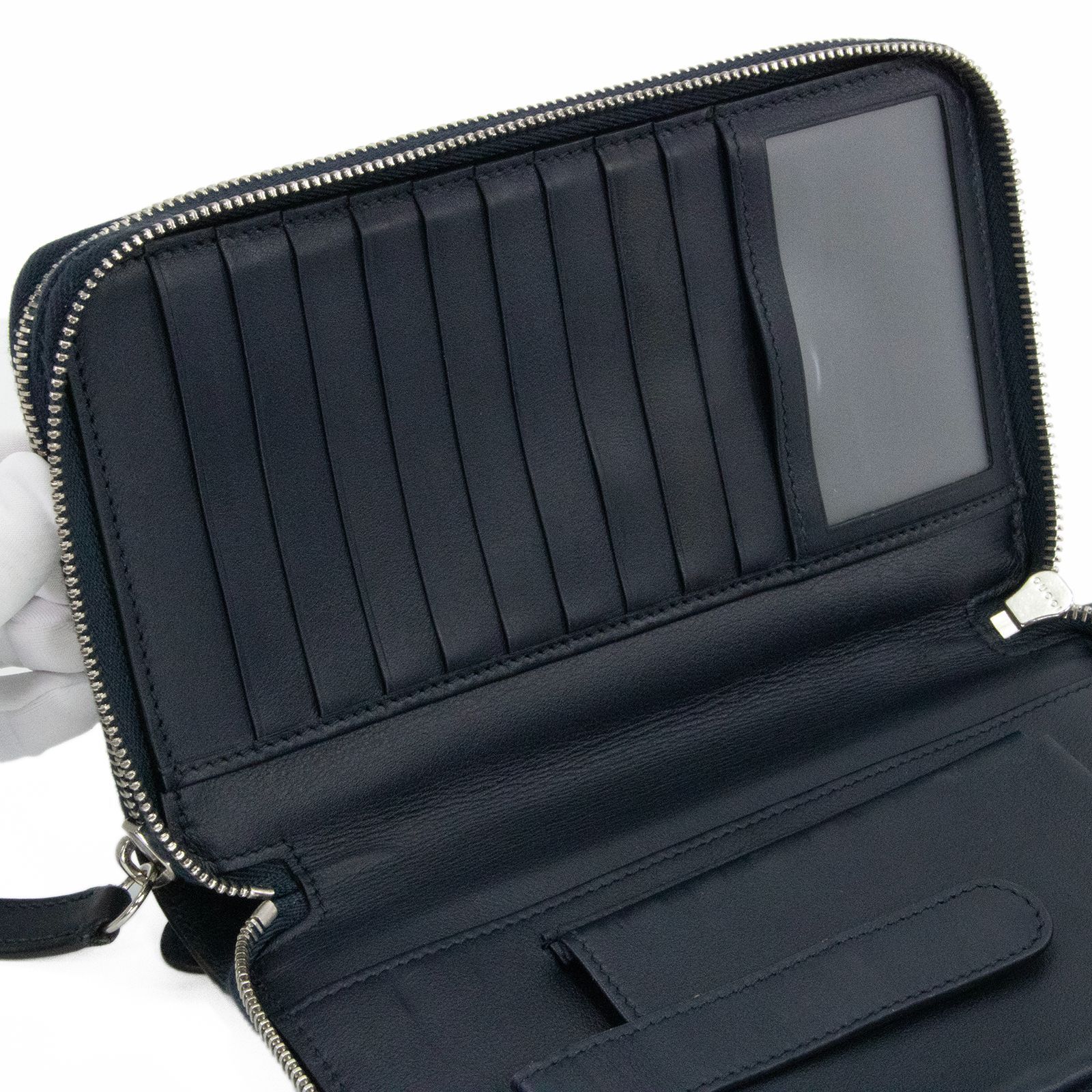 本物 送料無料 グッチ 長財布 ラウンドファスナー ダブルファスナー