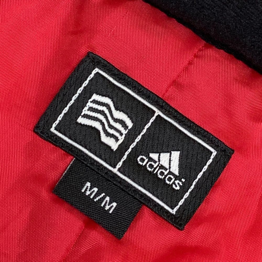 サイズ：M ADIDAS GOLF アディダスゴルフ 中綿ジャケット レッド系
