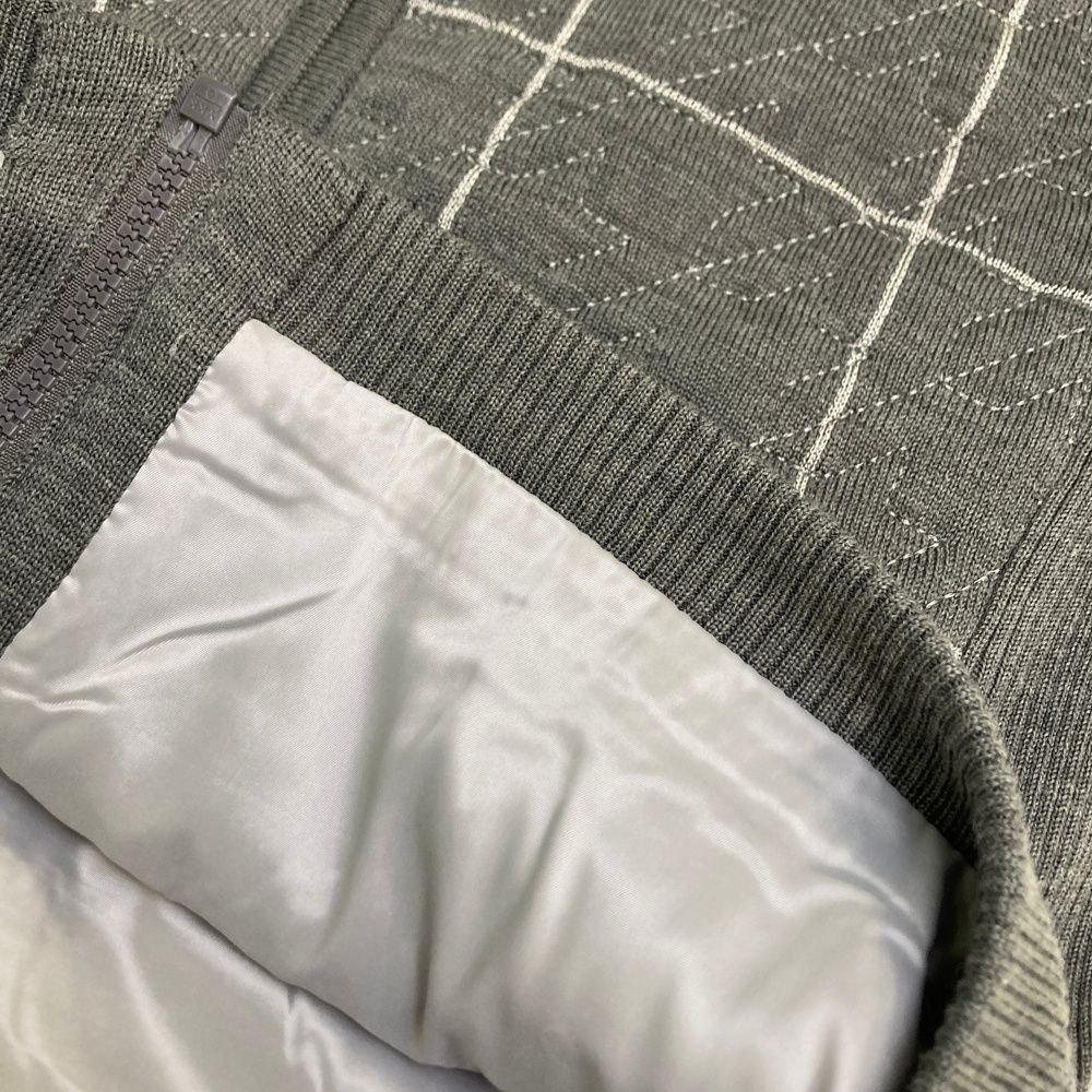 格子柄 グレー系