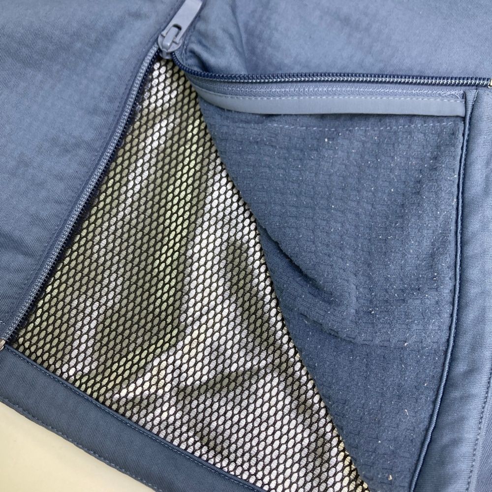 サイズ：M ADIDAS GOLF アディダスゴルフ 中綿 ジップベスト ブルー系