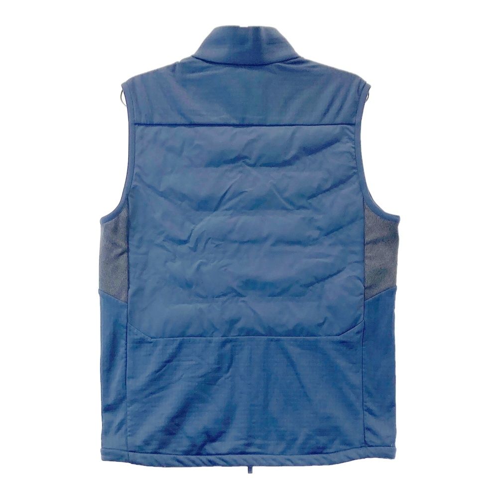 サイズ：M ADIDAS GOLF アディダスゴルフ 中綿 ジップベスト ブルー系