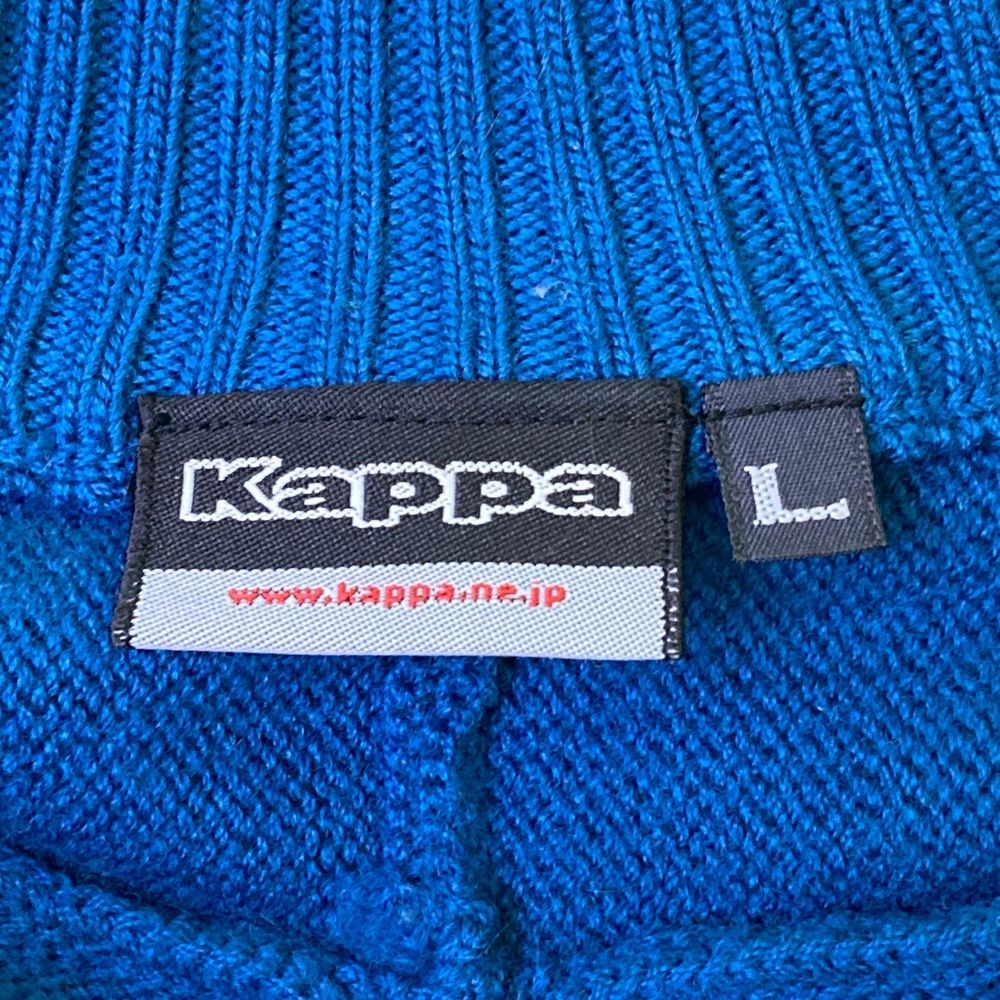 サイズ：L KAPPA GOLF カッパゴルフ 裏地付 ハーフジップ ニット