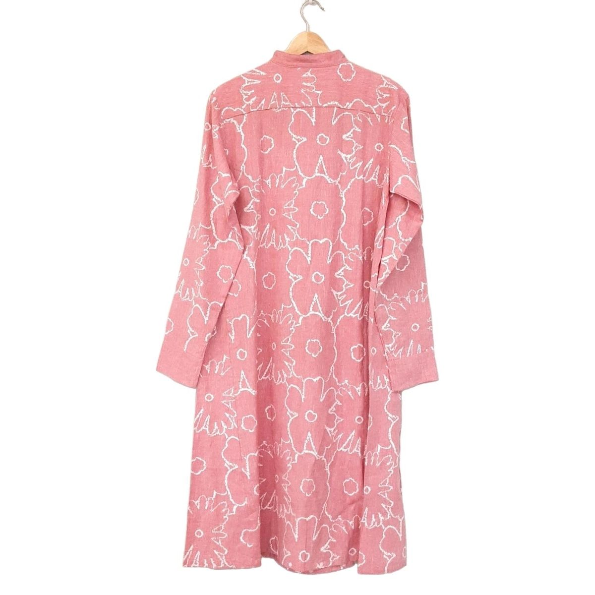 SOU ソウソウ ワンピース サイズM レディース レッド 白 クルーネック 長袖 ロング その他 ワンピース レディース