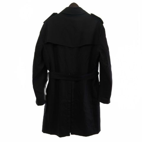 五大陸 gotairiku トレンチコート 中綿ライナー 2 WAY シャドーストライプ 黒 ブラック 38