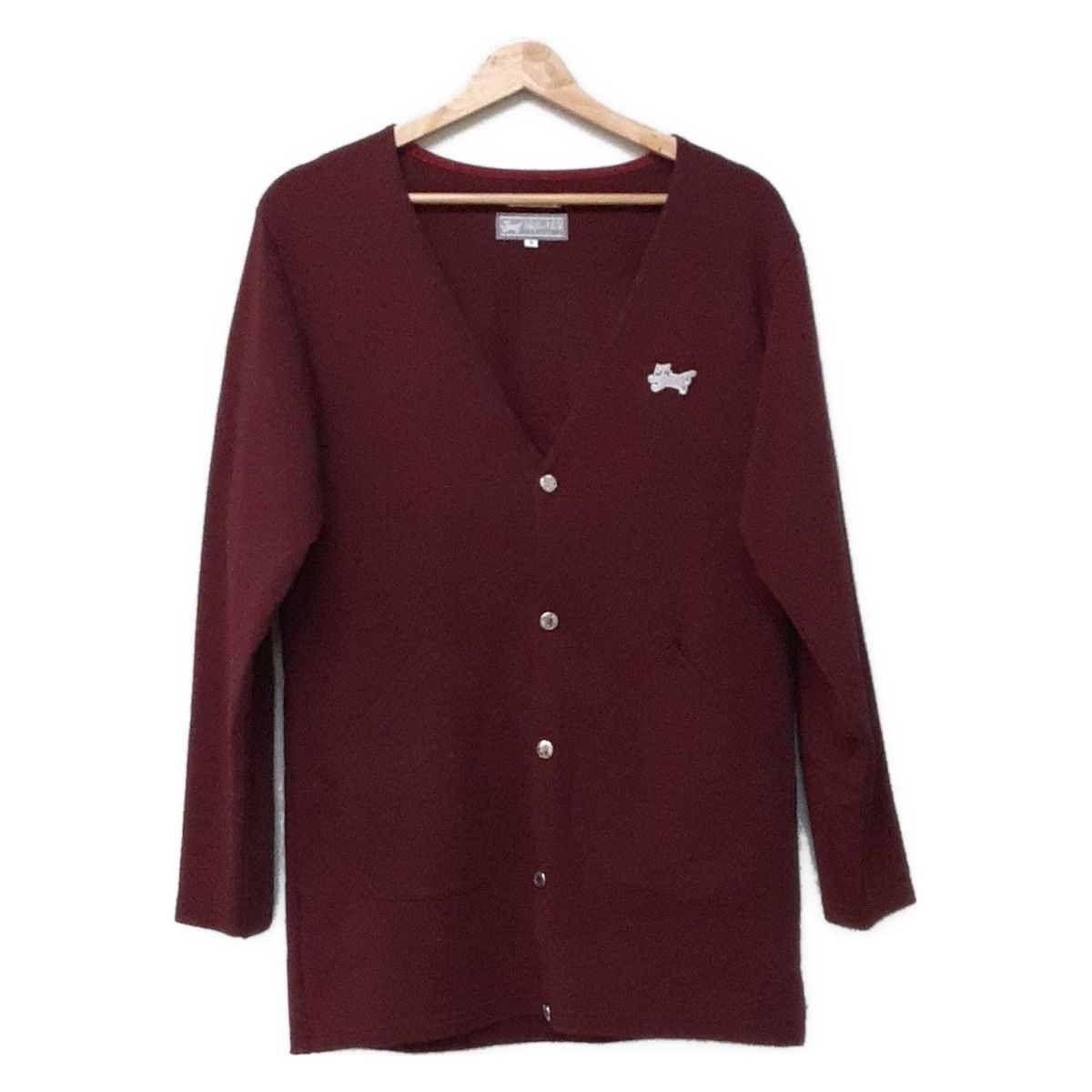 SOU ソウソウ カーディガン サイズS レディース ボルドー 長袖