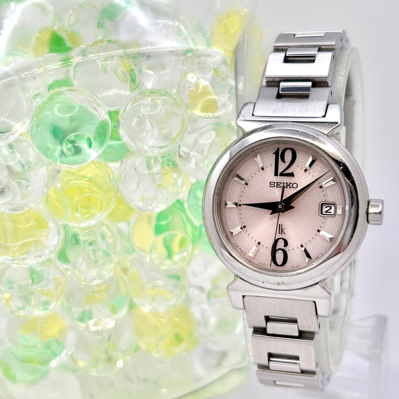 稼働 SEIKO セイコー lk ルキア 電波ソーラー レディース 腕時計 V 137-0 AE 0 380119