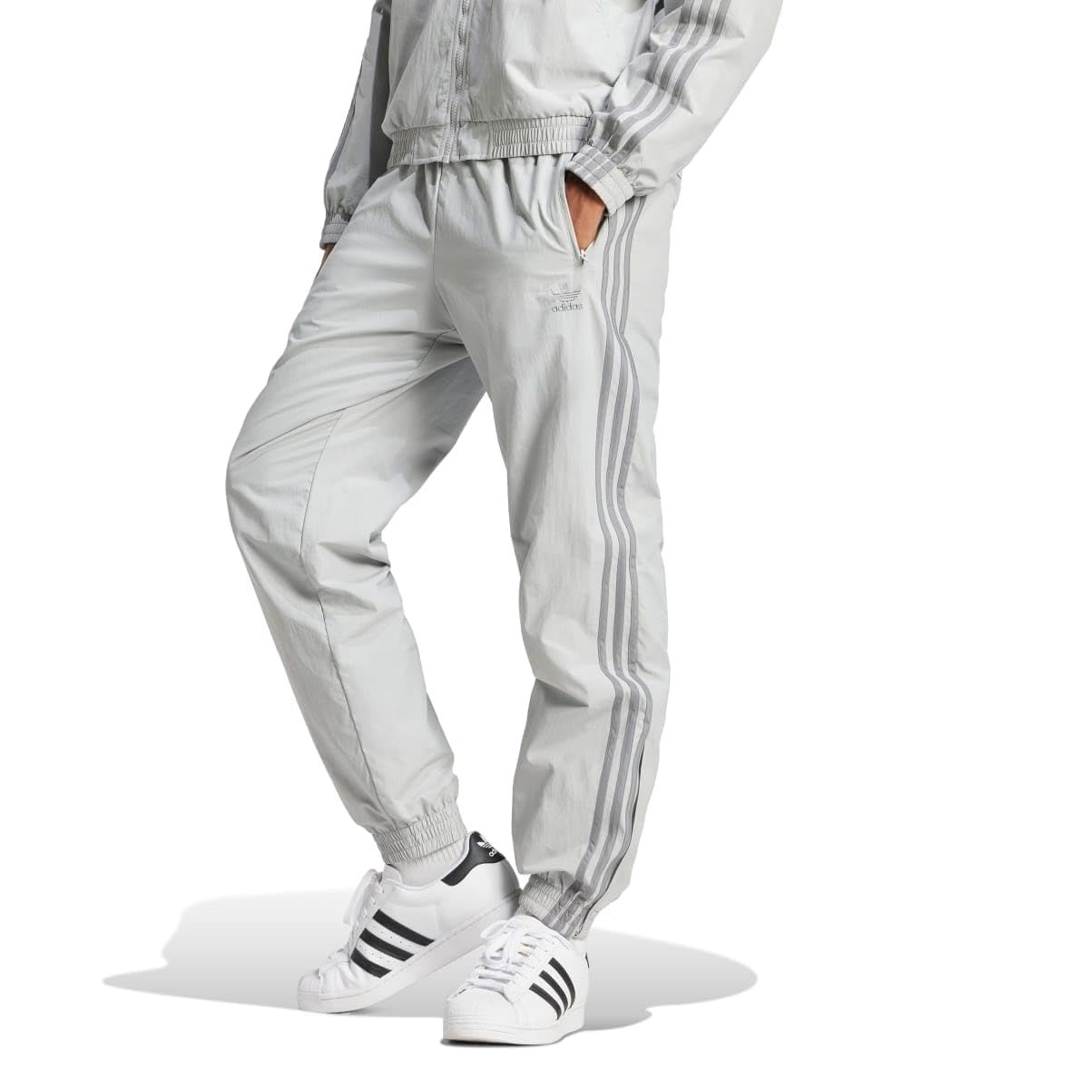 アディダス オリジナルス アディ ウーブン ファイヤーバードトラックパンツ ジャージ グレーツー J L