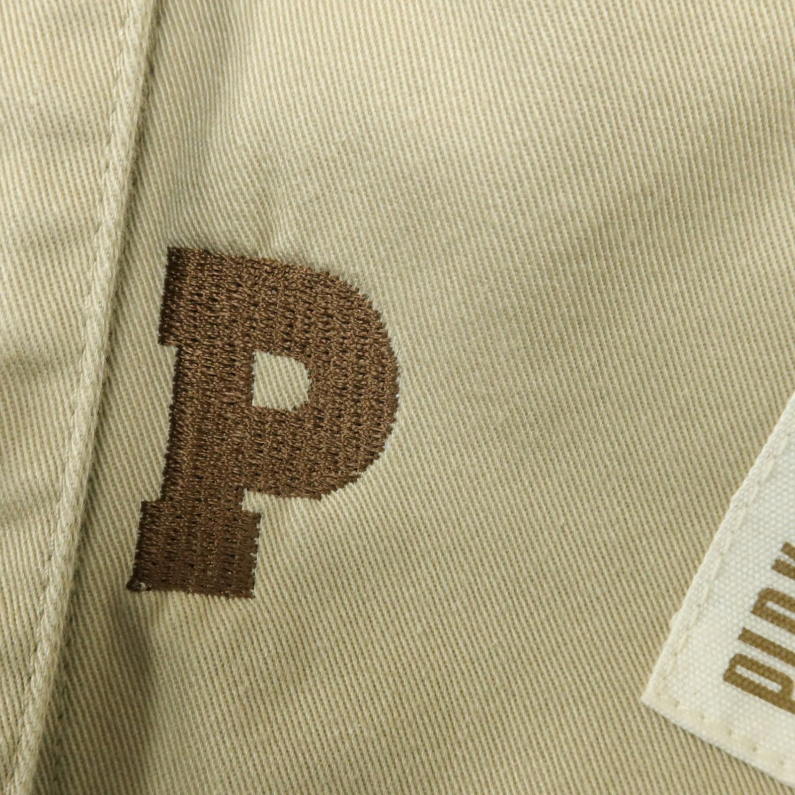 ピンクハウス☆ロングスカート チノ 大きいサイズL ベージュ系 ロゴ