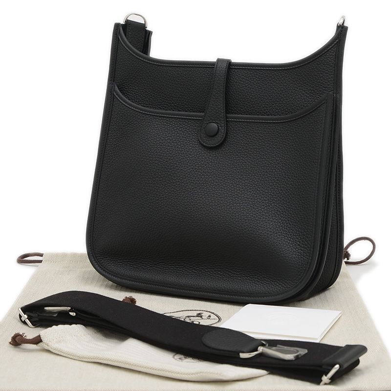 エルメス エブリン3 PM トリヨン ブラック シルバー金具 K刻印 - メルカリ