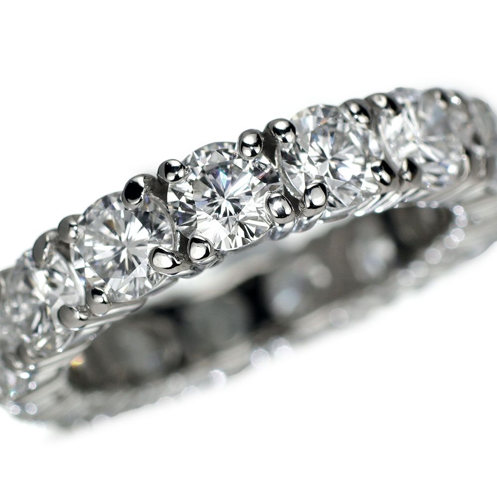 Pt900 全石グレード付 ダイヤモンド リング D4.915ct E-F VVS2 -VS2 VG