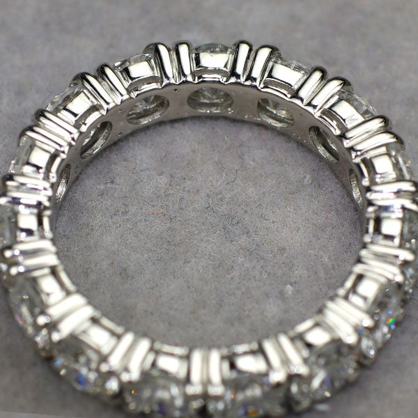 Pt900 全石グレード付 ダイヤモンド リング D4.915ct E-F VVS2 -VS2 VG