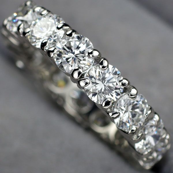 Pt900 全石グレード付 ダイヤモンド リング D4.915ct E-F VVS2 -VS2 VG