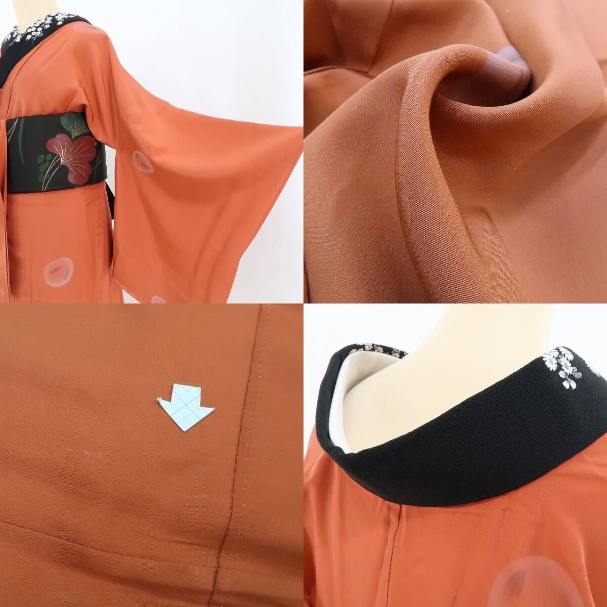 正絹 幻想的な姿でちょこんとお座り”長襦袢