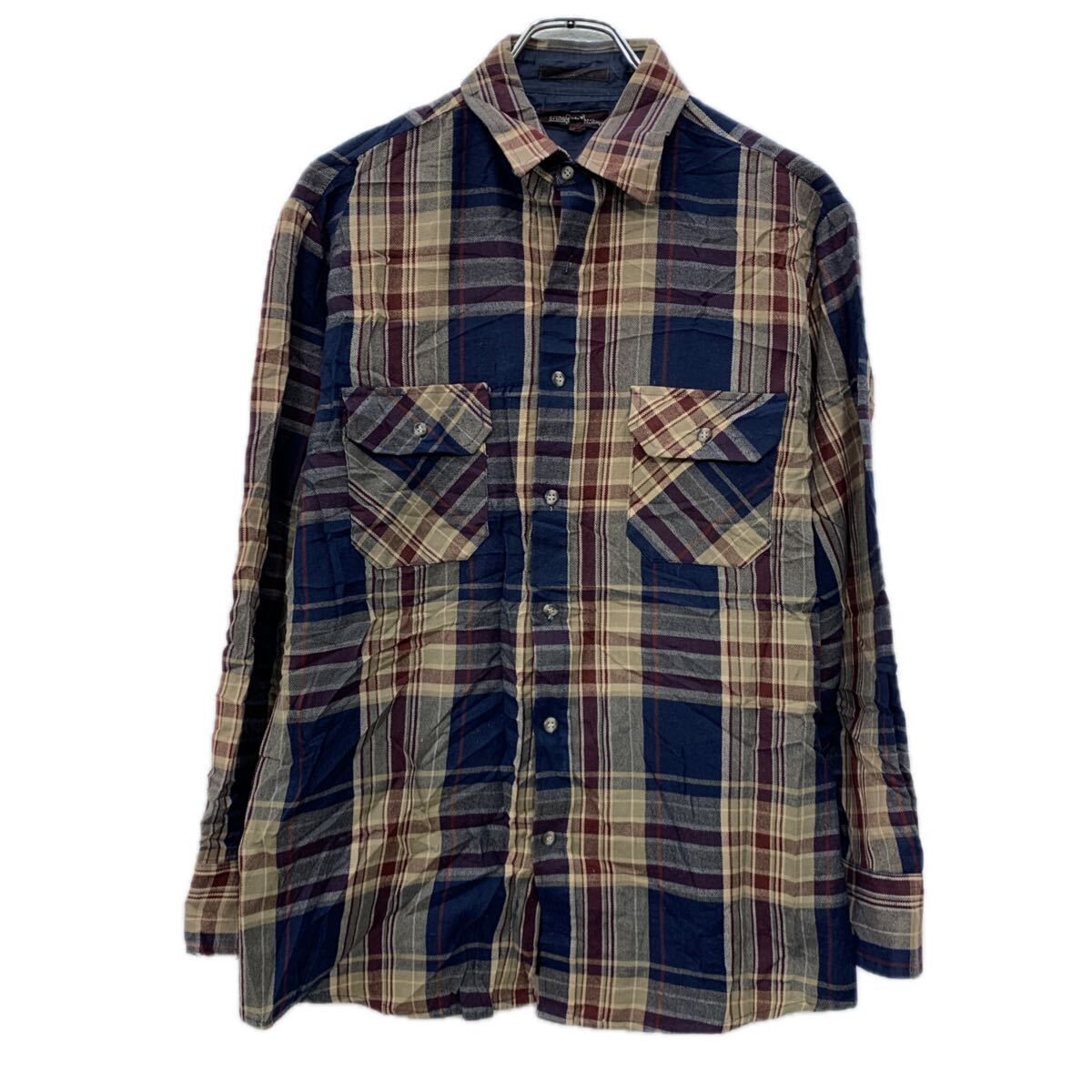 Northwest Territory 長袖 チェックシャツ M ネイビー マルチカラー